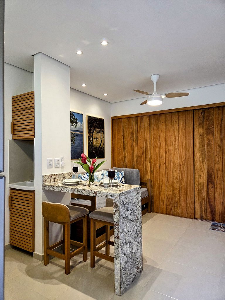 Studio Pontal: acesso às praias e ao centrinho