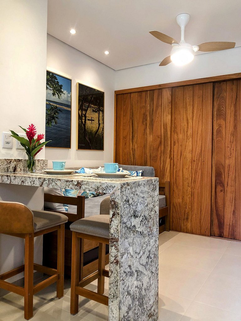 Studio Pontal: acesso às praias e ao centrinho