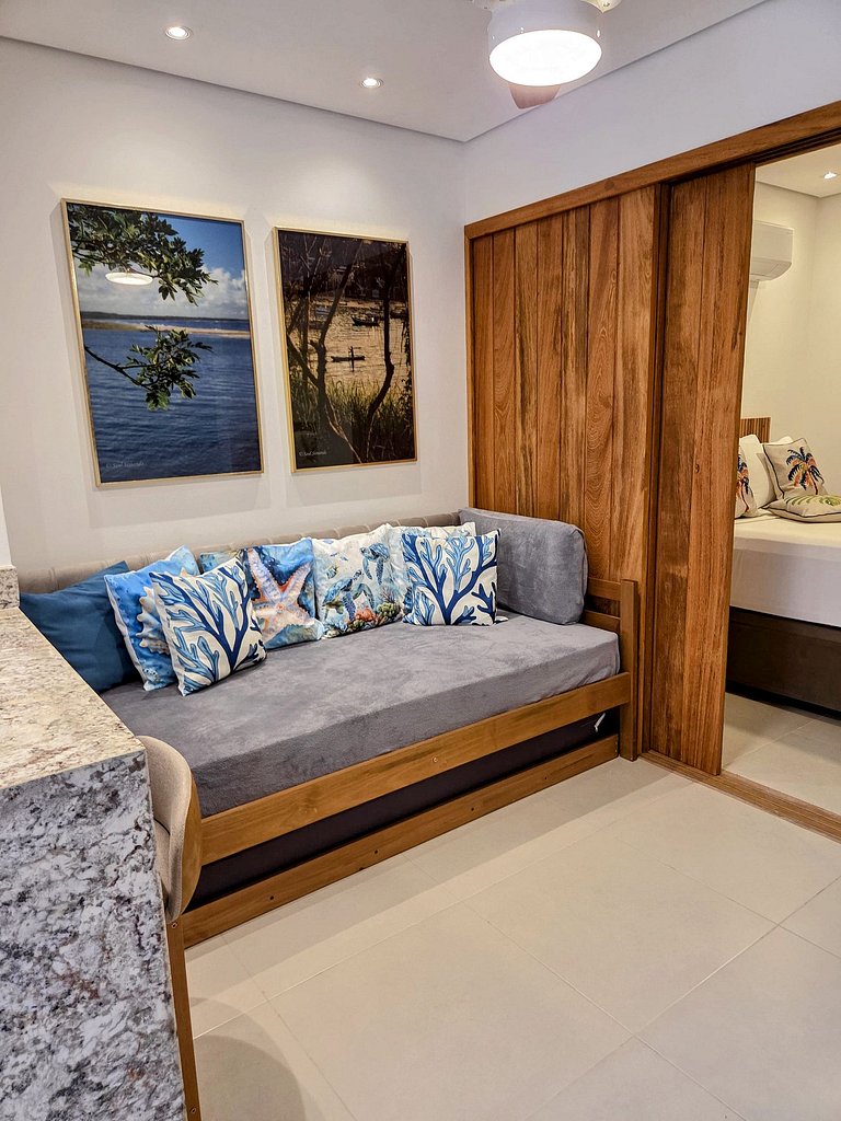 Studio Pontal: acesso às praias e ao centrinho
