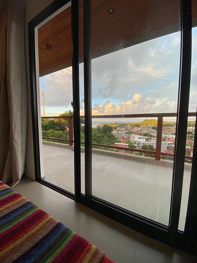 Visgo: Studio Superior com Vista Incrível do Mar