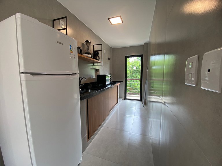 Visgo: Apartamento com dormitório, sala e piscina