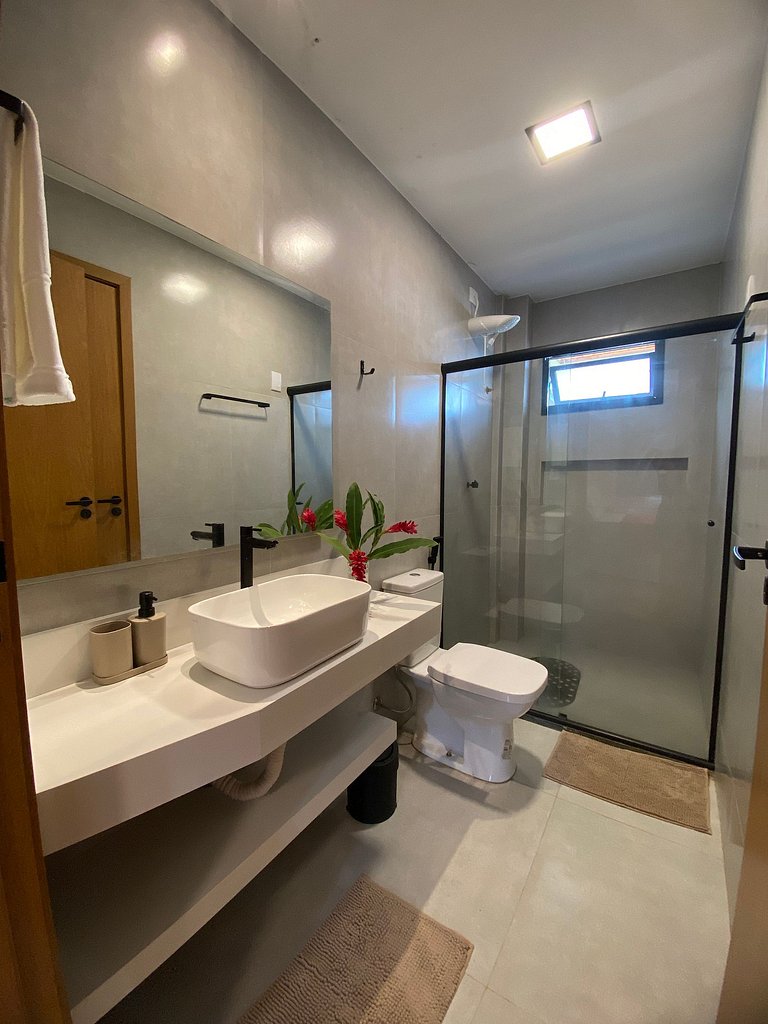 Visgo: Apartamento com dormitório, sala e piscina