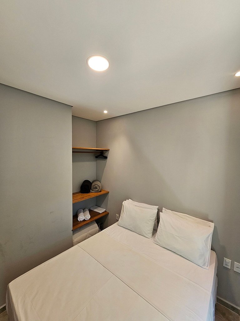 Apto Moderno: Ar, Cozinha e Praia da Concha